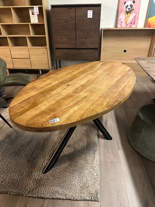 Eetkamertafel Mango ovaal 200cm, naturel